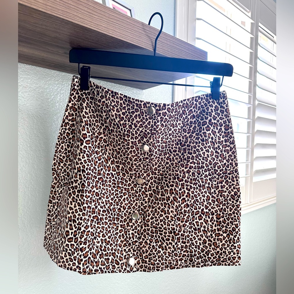 Dolls Kill Emory Park Animal Print Mini Skirt
